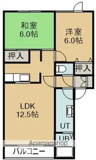 トータス西桔梗C【2階】の間取り